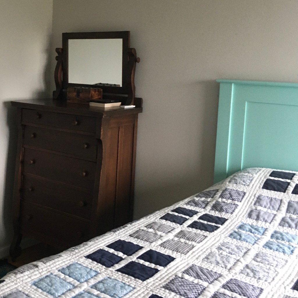 Stolen blue and white handmade quilt