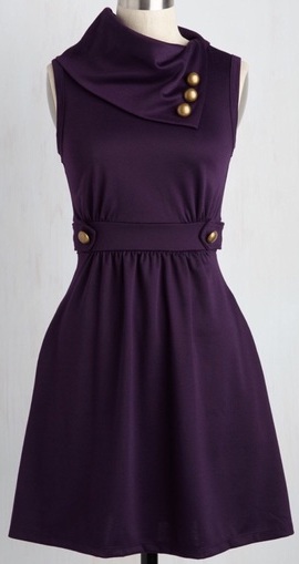 Stolen ModCloth Coach Tour Dress in Violet size S